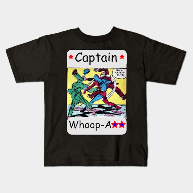 Comic Super Hero Kids T-Shirt by Redmanrooster
